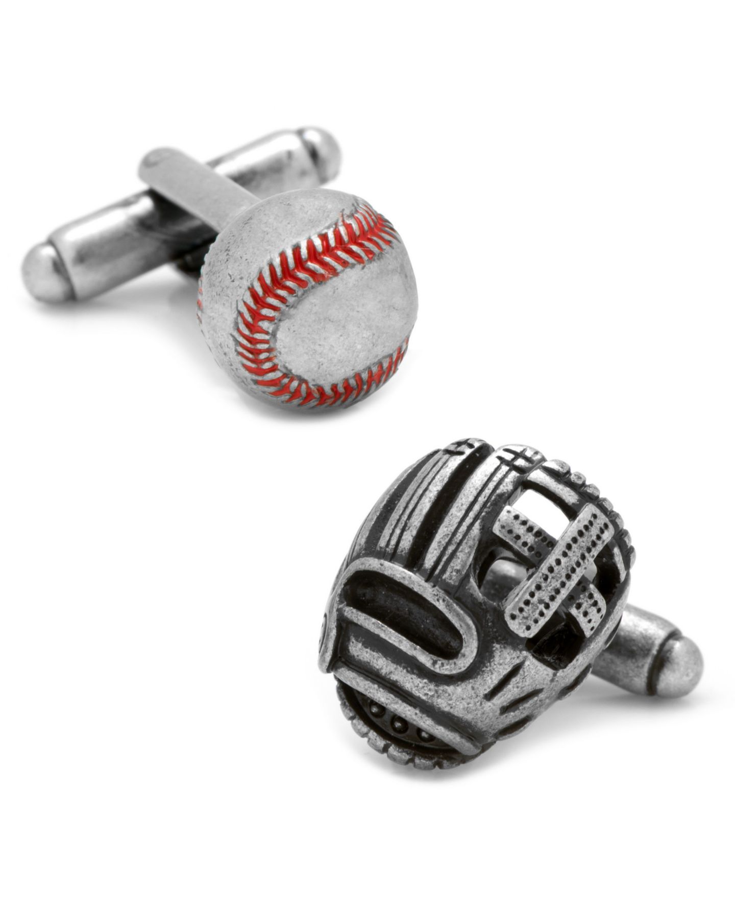 Мужские запонки Cufflinks Inc. Baseball and Glove Antique Cufflinks — фото 1