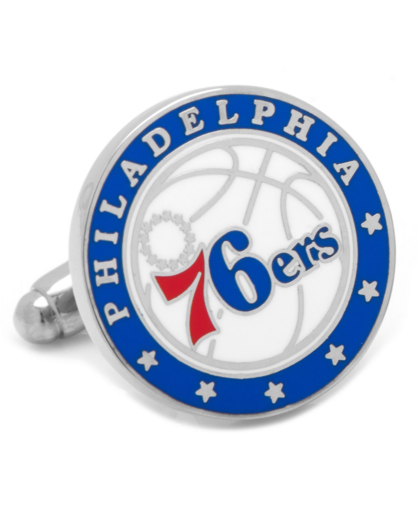 Мужские запонки Cufflinks Inc. Philadelphia 76ers Cufflinks — фото 1