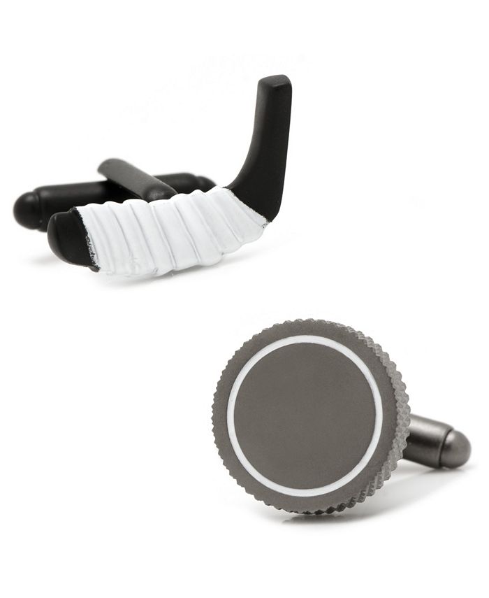 Cufflinks Inc. Hockey Stick and Puck Cufflinks Macy's
