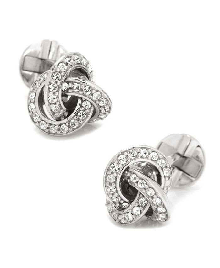 Cufflinks Inc. Sterling Swarovski Pave Knot Cufflinks Macy's