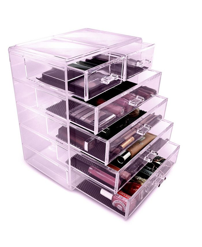 Sorbus Cosmetic Makeup and Jewelry Storage Case Display - 4 Large 2 ...