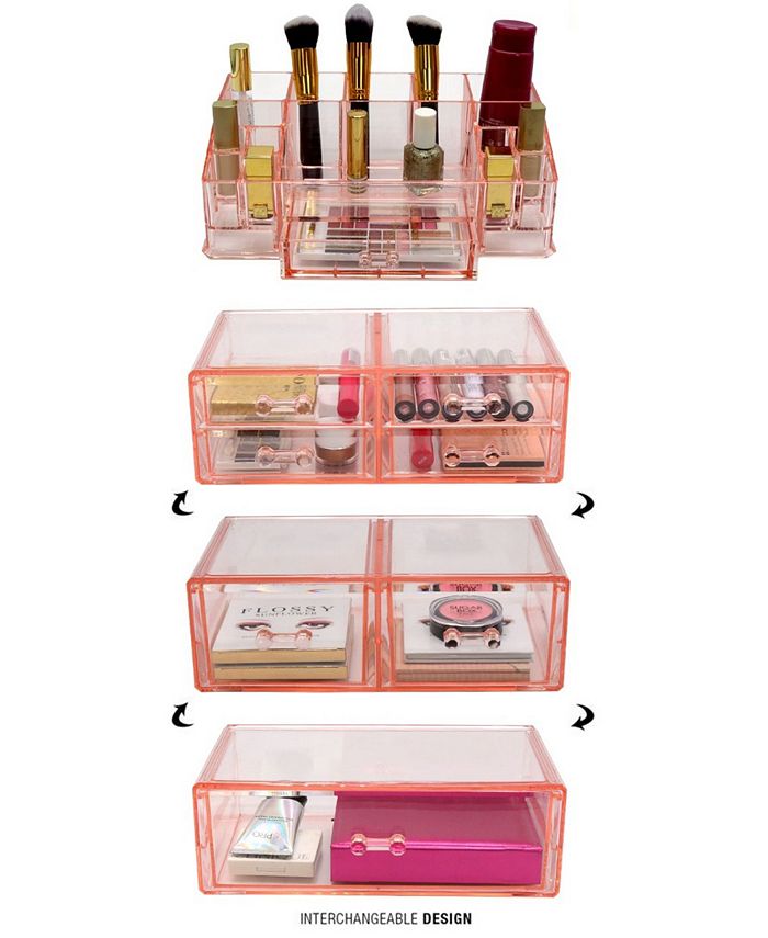Sorbus Cosmetics Makeup and Jewelry Storage Case Large Display Sets