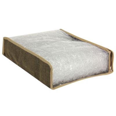 Set of Two Sweater Storage Bags, Coffee Linen