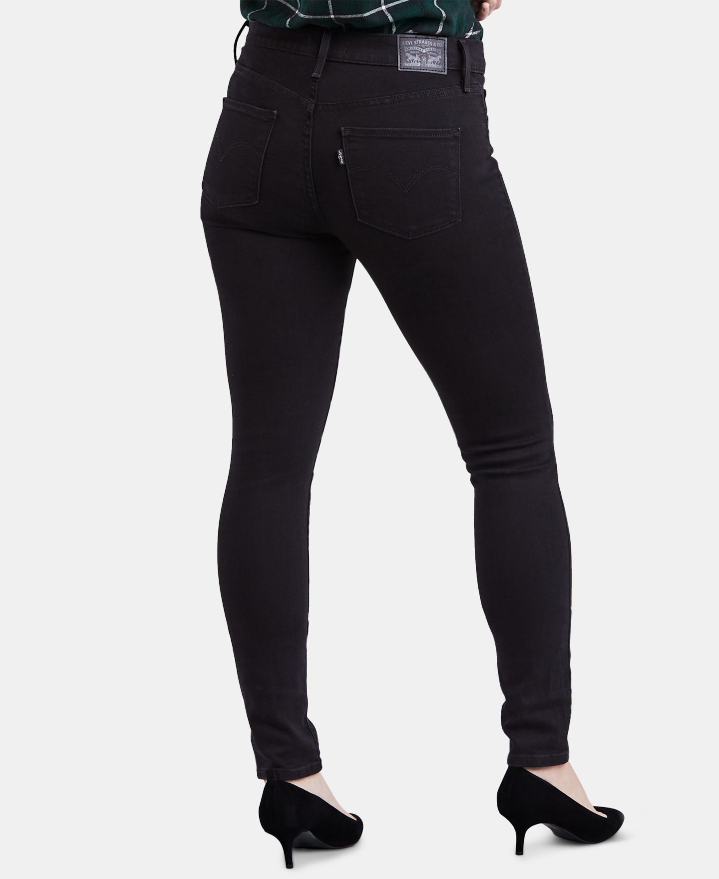 Женские джинсы Levi's 311 Shaping Skinny Jeans in Short Length, цвет: Чёрный — фото 3
