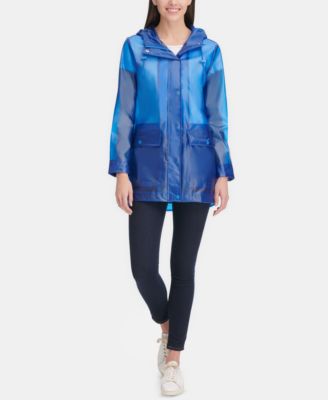 levi's women's hooded rubberized faux leather anorak jacket