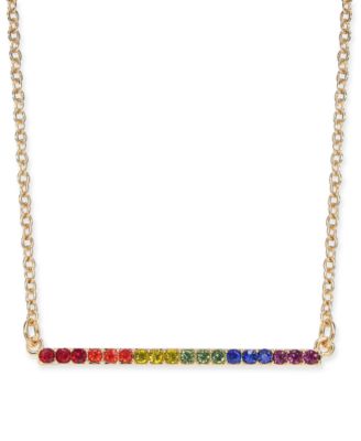 macys gold bar necklace