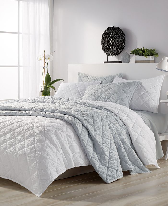 CHF Microsculpt Solid Mosaic Full/Queen Quilt Set Macy's