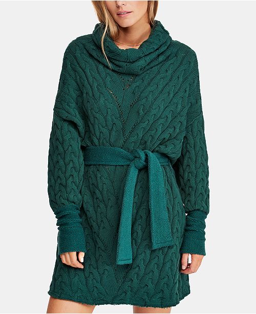 Free People For The Love Of Cables Sweater Dress Reviews Dresses Women Macy S