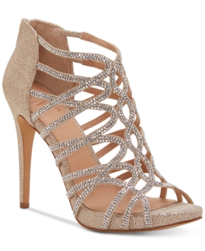INC International Concepts Womens Sharee2 Fabric Open Toe Special Occasion 