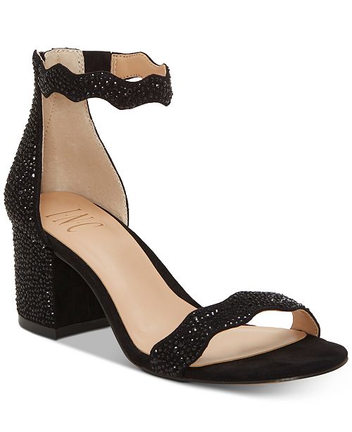 Inc International Concepts Inc Hadwin Scallop Block Heel Sandals