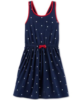Carter's - Little & Big Girls Red, White & Blue Tank Dress