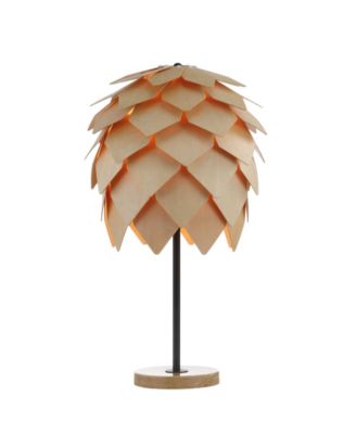 Simon Pinecone Wood/Metal LED Table Lamp