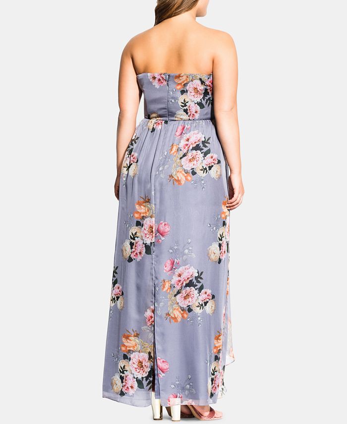 City Chic Trendy Plus Size Florence Whimsy Maxi Dress Macy s