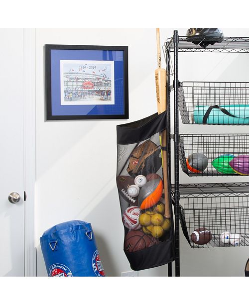 Honey Can Do OverTheDoor Hanging Sports Equipement Organizer