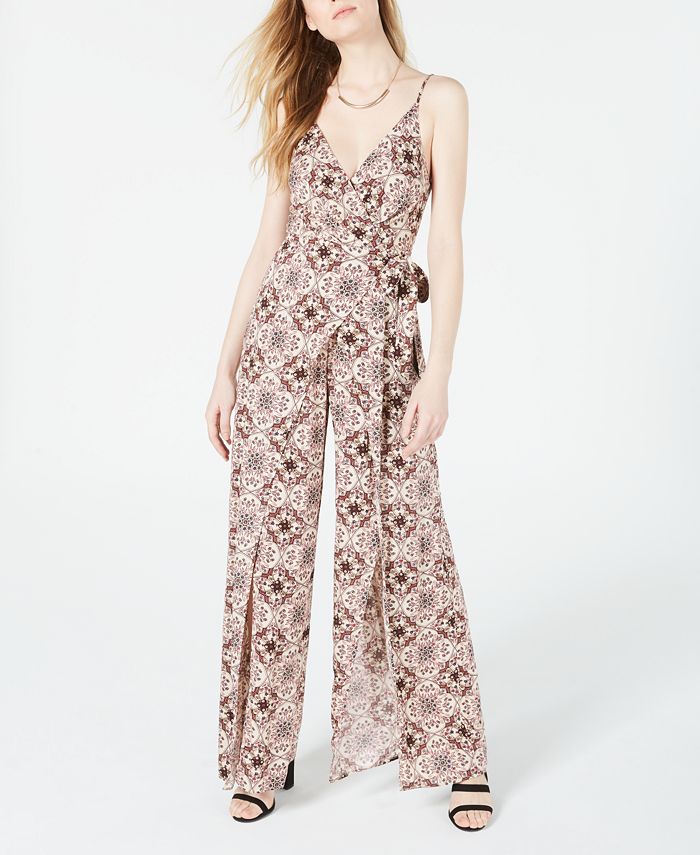 Cotton Candy Printed Vented WideLeg Jumpsuit Macy's