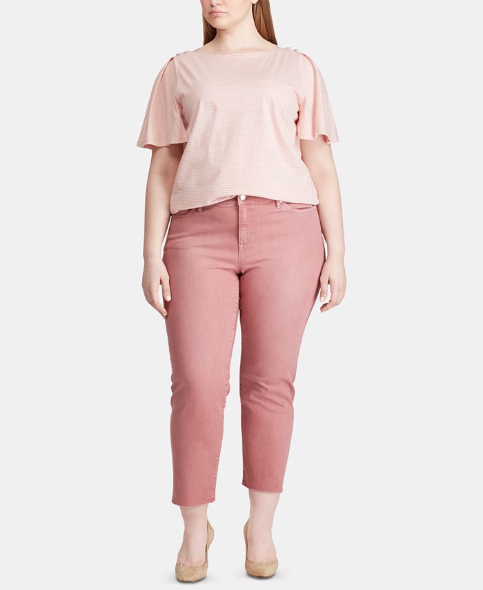 Lauren Ralph Lauren Plus Size Premier Straight Ankle Jeans Macy's