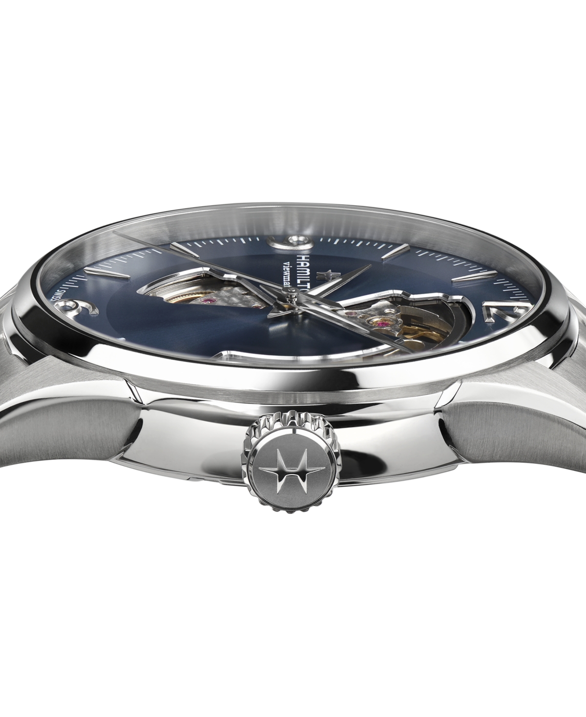 Shop Hamilton Men's Swiss Jazzmaster Stainless Steel Bracelet Watch 42mm In No Color