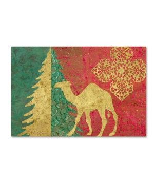 Trademark Global Cora Niele 'xmas Tree And Camel' Canvas Art In Multi