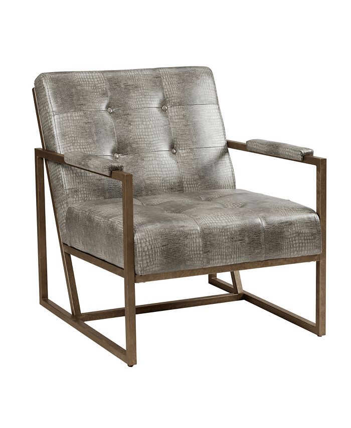 Furniture York Tufted Lounge Armchair - Macy's