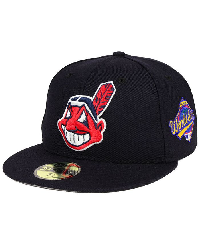 New Era Cleveland Indians Retro World Series Patch 59FIFTY Fitted Cap -  Macy's
