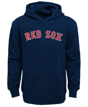 Outerstuff Little Boys Boston Red Sox Wordmark Pullover Fleece Hoodie