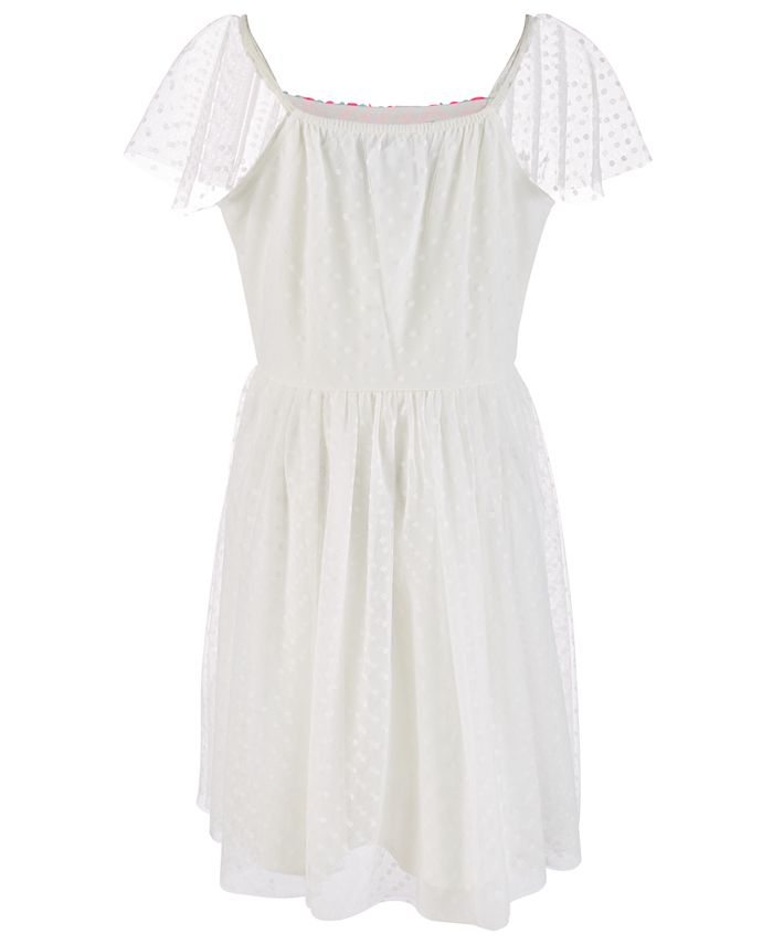 Epic Threads Big Girls Embroidered Dot Mesh Dress, Created for Macy's ...