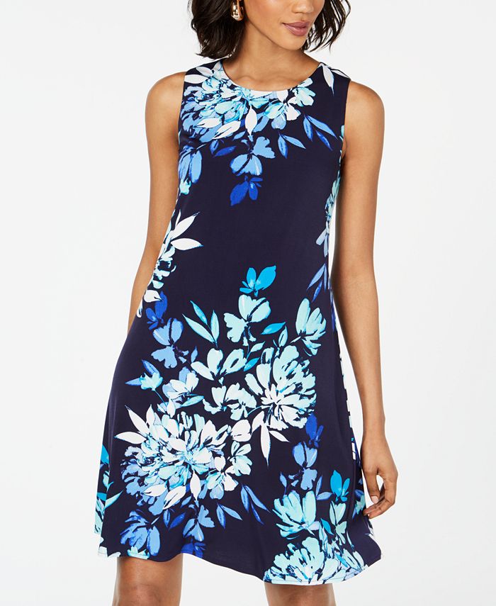 Jessica Howard FloralPrint Shift Dress Macy's