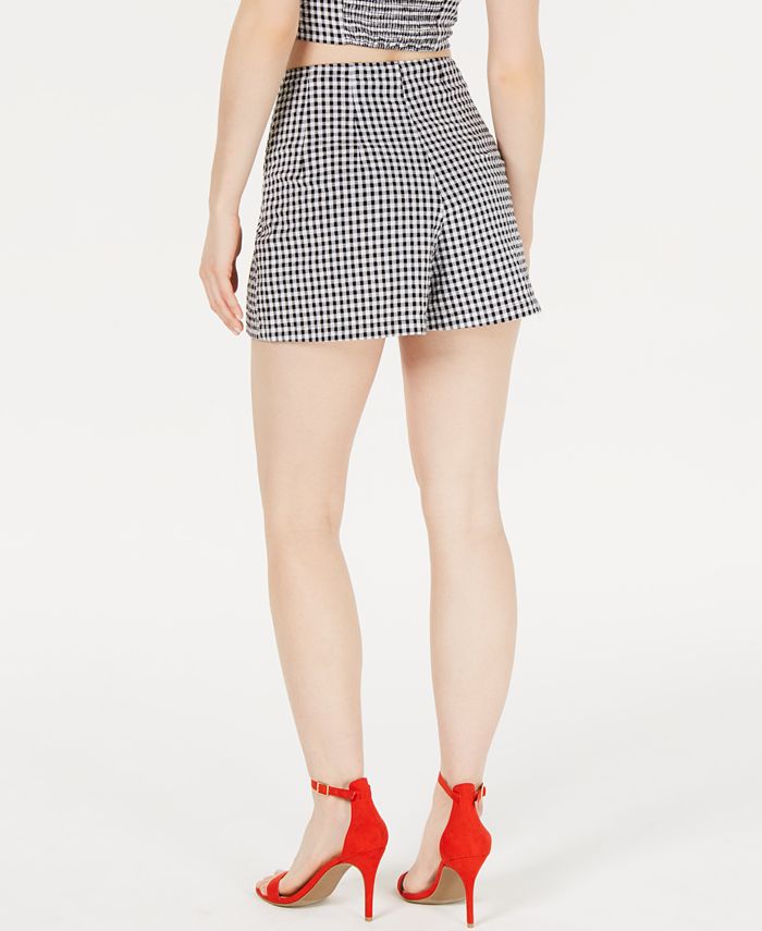 GUESS Dawn HighWaist Gingham Shorts Macy's