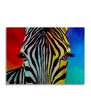 UPC 190836000067 product image for DawgArt 'Zebra' Floating Brushed Aluminum Art - 16