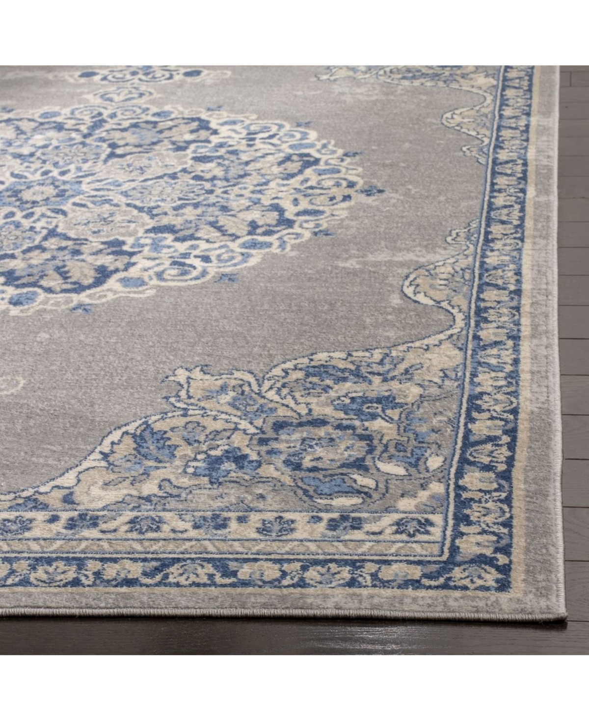 Safavieh Brentwood BNT867 Light Gray and Blue Area Rug