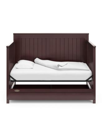 Hadley 5-in-1 Convertible Crib with Drawer (White) –Crib with Drawer Combo