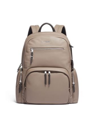 tumi backpack women leather