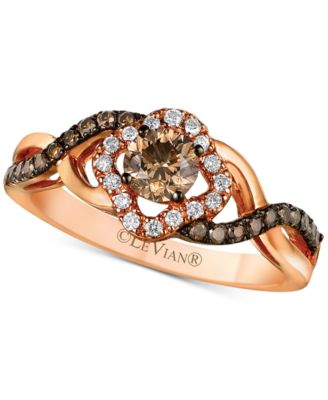 Le Vian - Chocolatier&reg; Diamond Ring (1/2 ct. t.w.) in 14k Rose Gold