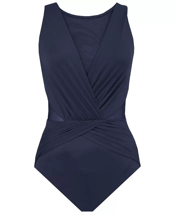 Plus Size Palma Allover Slimming One-Piece Swimsuit - thumbnail 3