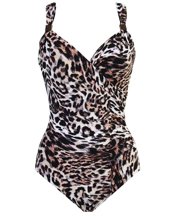 Miraclesuit Sublime Feline Siren Allover slimming One-Piece Swimsuit ...