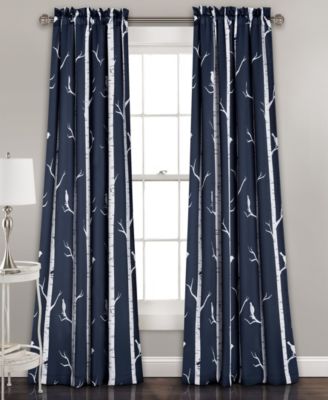 Bird On The Tree Printed Curtain Collection