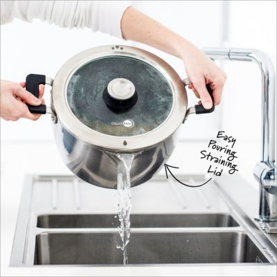 Levels 11-Pc. Stainless Steel Stackable Ceramic Nonstick Cookware Set