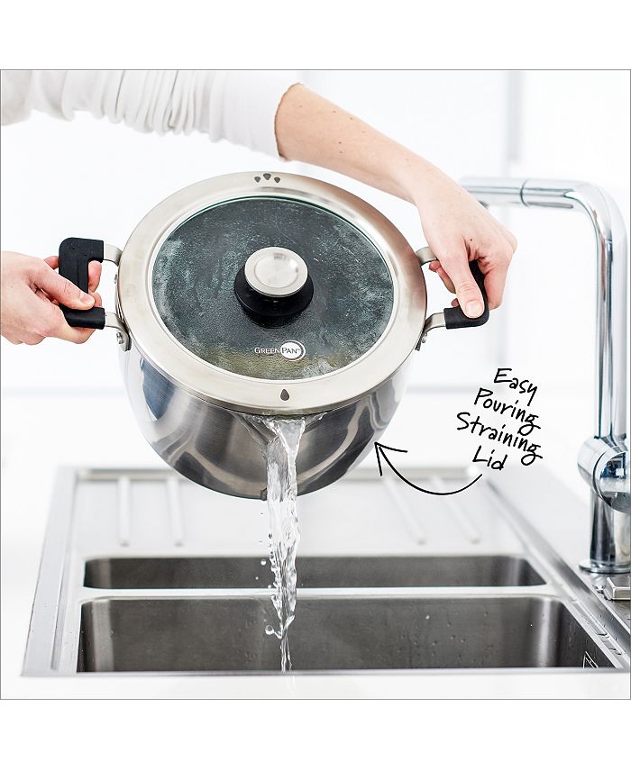 GreenPan Levels 11Pc. Stainless Steel Stackable Ceramic Nonstick