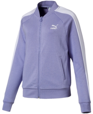 Puma Classic T7 Relaxed Track Jacket In Sweet Lavender