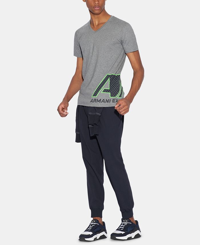A|X Armani Exchange Men's V-Neck Logo T-Shirt - Macy's