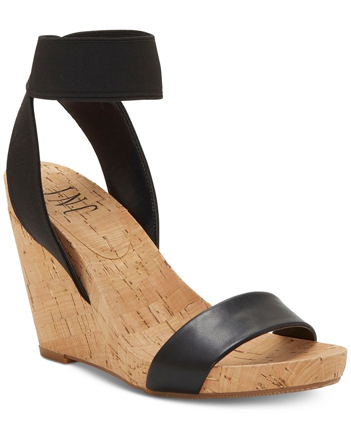 INC International Concepts INC Leanira Stretchy Ankle Strap Wedge