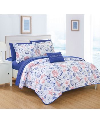 Chic Home - Moselle 8-Pc. Bed in a Bag Quilt Sets