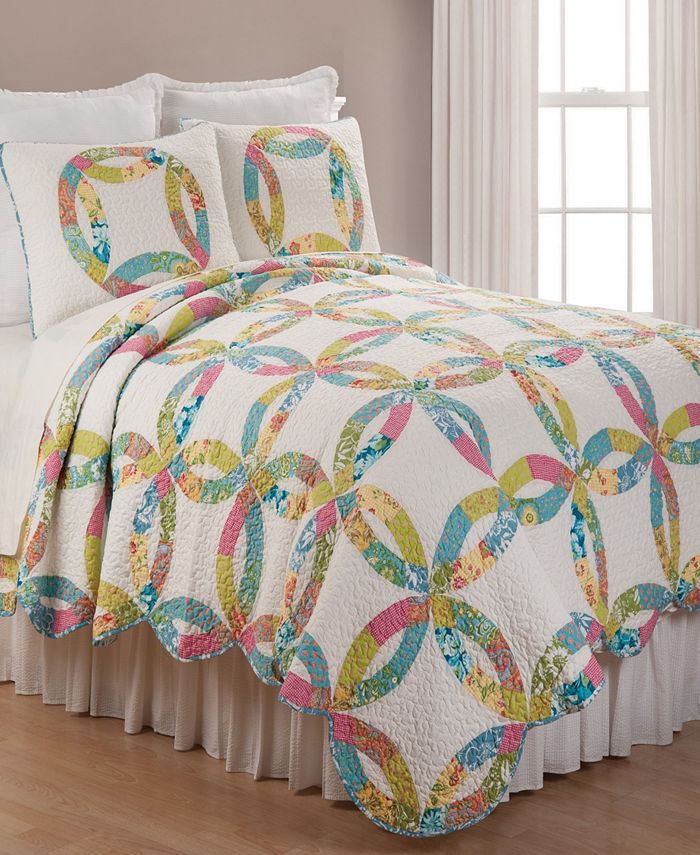C&F Home Annie's Wedding Ring Full Queen 3 Piece Quilt Set Macy's