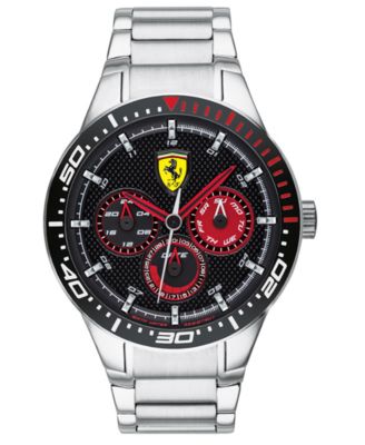 Ferrari - Men's RedRev Stainless Steel Bracelet Watch 46mm