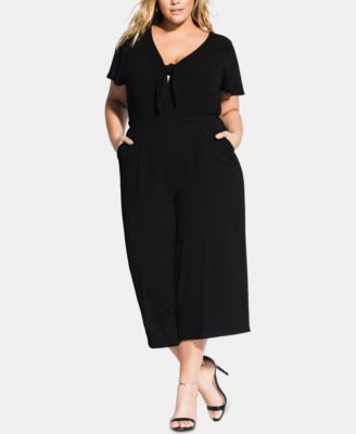 plus size culotte jumpsuit