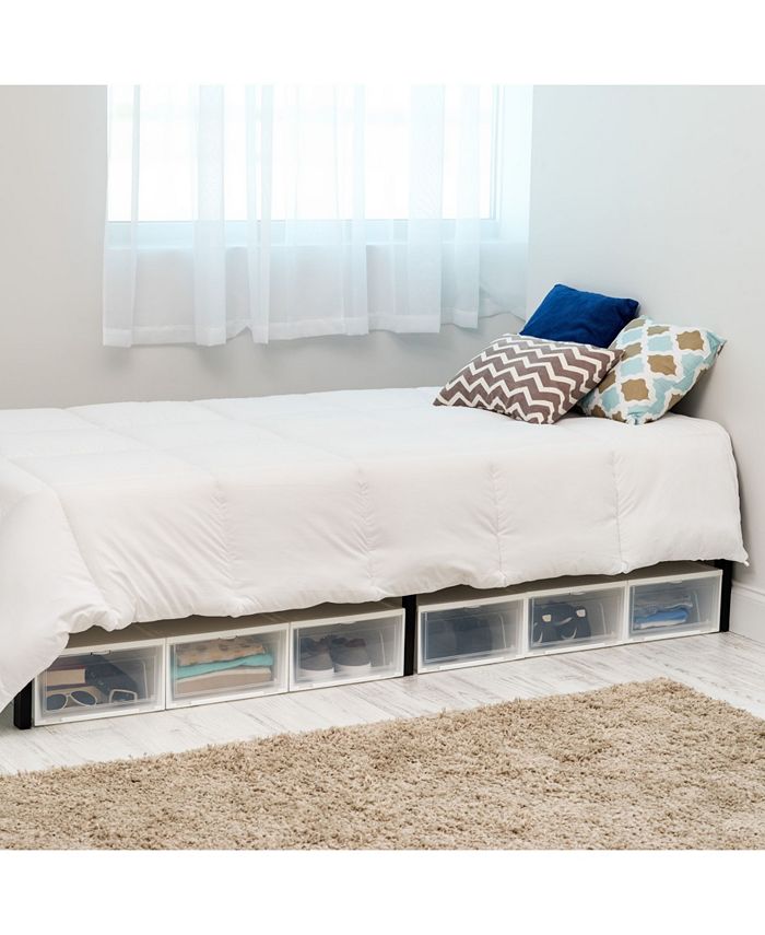 Iris front entry store stacking shoe box