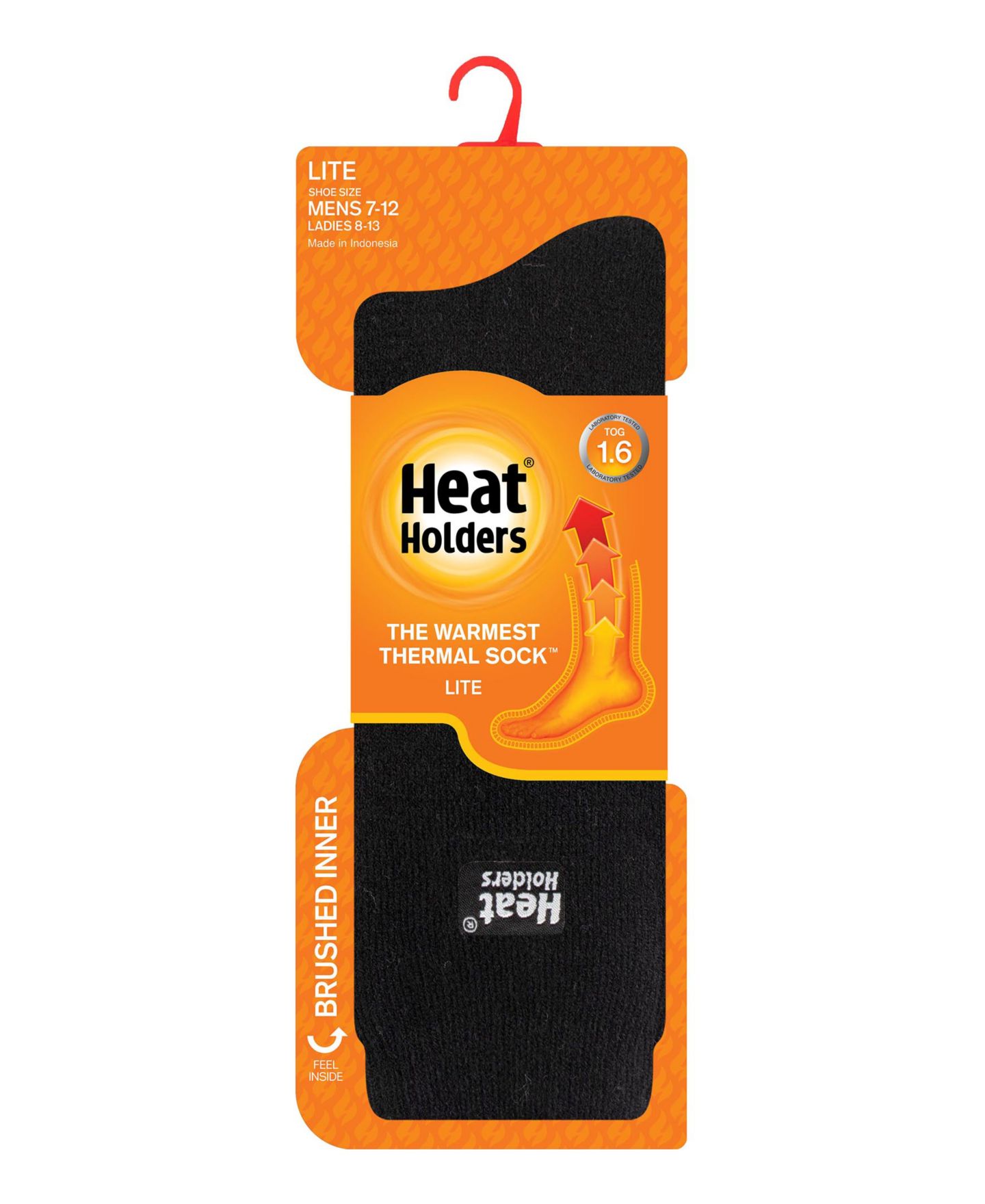 Носки Lite для мужчин, термоткань — Heat Holders, цвет: Чёрный — фото 2