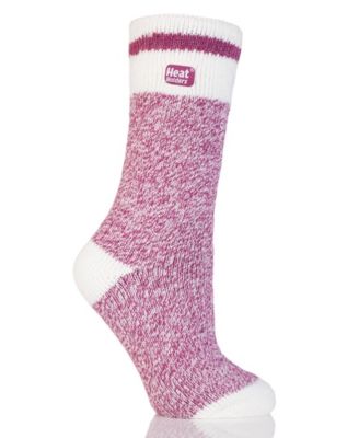 Women's Original Cream Block Twist Thermal Socks