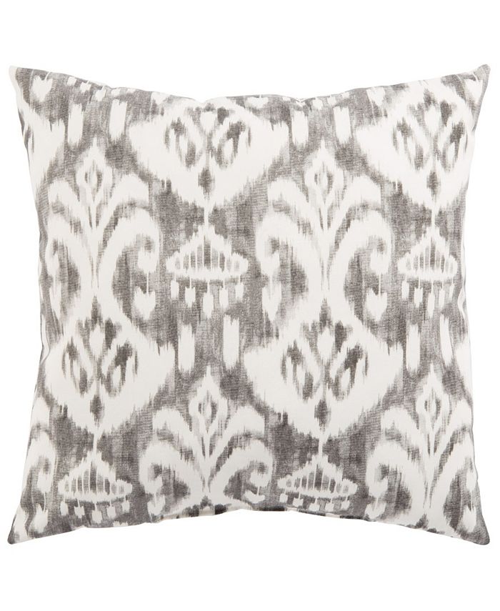 Jaipur Living Rivoli Fresco Gray/White Ikat Indoor/ Outdoor Throw