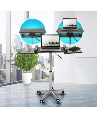 Techni Mobili Folding Table Laptop Cart